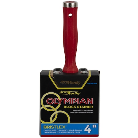 Arroworthy ArroWorthy Olympian 4 in. Flat Stain Brush 1095 4